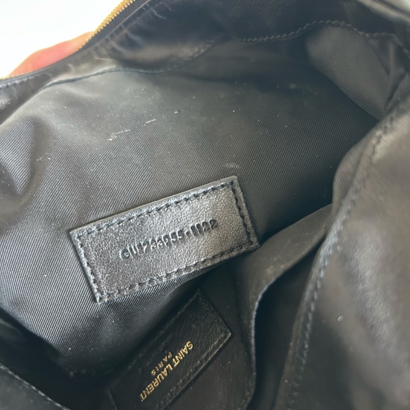 Saint Laurent YSL Quilted Leather Pouch Black - Picture 7 of 7